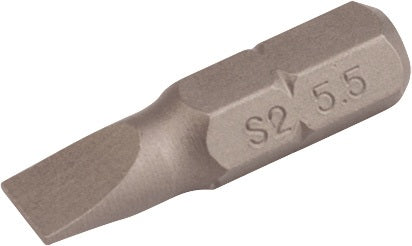 TECWERK Bit für Schlitzschrauben 4,5 mm, Länge 25 mm, 1/4 Zoll C6,3