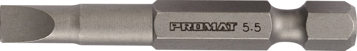 TECWERK Bit für Schlitzschrauben 4,5 mm, Länge 25 mm, 1/4 Zoll C6,3