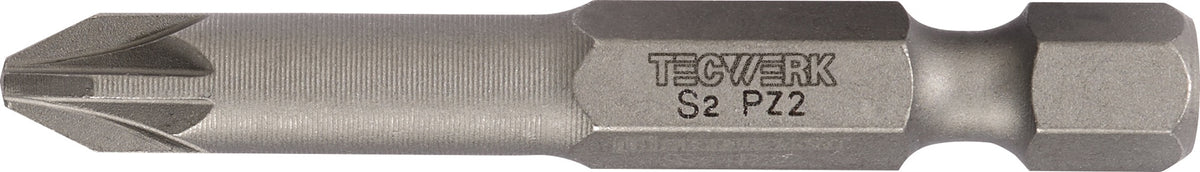 TECWERK Bit P829113 PH 1, 25 mm, 1/4 Zoll Sechskant, S2-Stahl