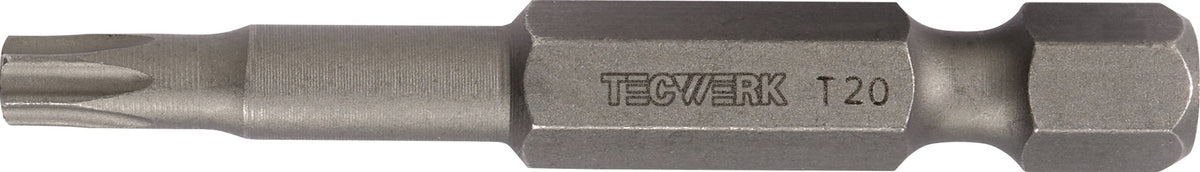 TECWERK Bit T 5, 25 mm, 1/4 Zoll Sechskant, S2-Stahl