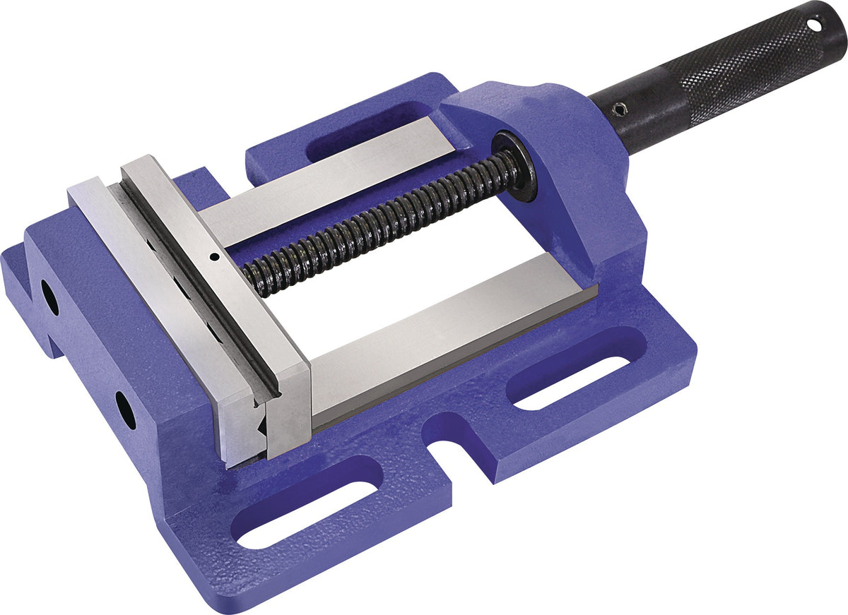 TECWERK Bohrmaschinenschraubstock 75 mm Backenbreite, 70 mm Spannweite, Prismenbacke
