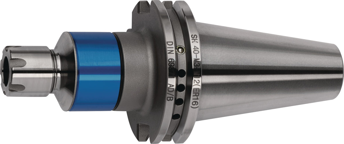 TECWERK Gewindeschneidfutter Synchron SK40 M3-M12 DIN 69871 AD/B mit Kühlmittelzuführung
