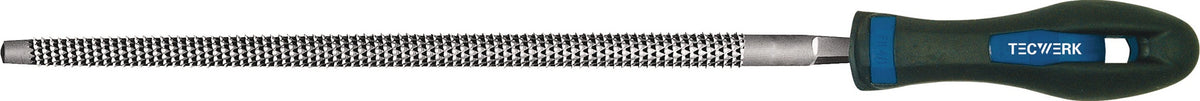TECWERK Holzraspel DIN 7263 E, 200 mm, Hieb 2, rund, 2K-Ergo-Heft