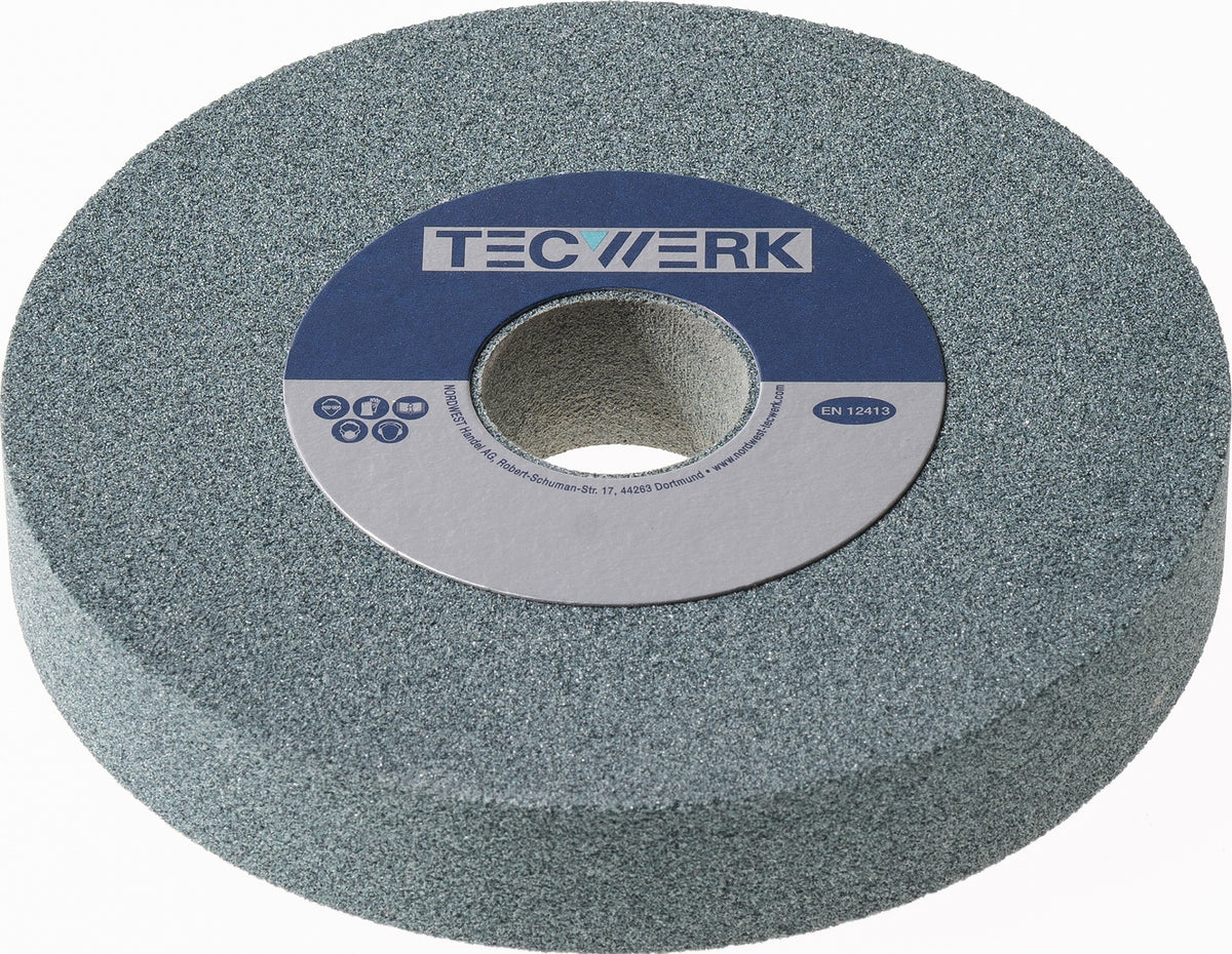 TECWERK Schleifbockscheibe Ø125x20x32 mm Körnung 80 Silicium Carbid grün Form A