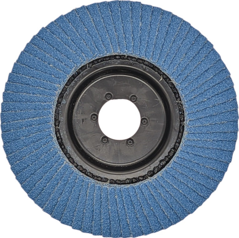 TECWERK Fächerscheibe Premium 125 mm K40 konisch Zirkon für Stahl/Edelstahl