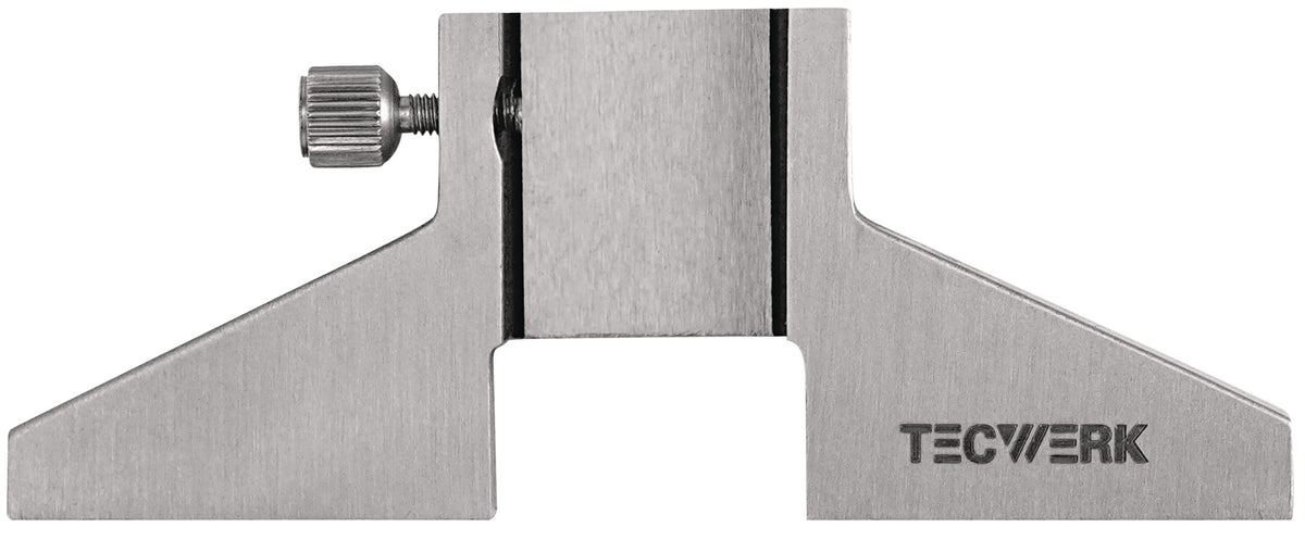 TECWERK Messbrücke Brückenlänge 75 mm für Taschenmessschieber aus gehärtetem Stahl