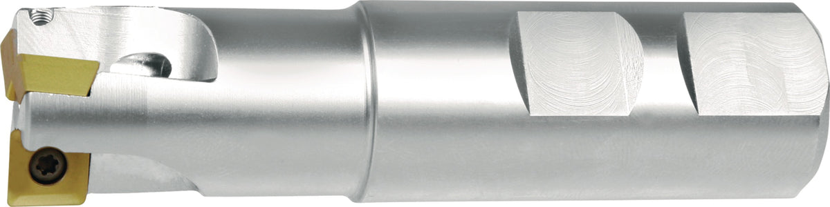 TECWERK Schaftfräser 20 mm vernickelt mit Innenkühlung für Wendeschneidplatte SOMT 09T304