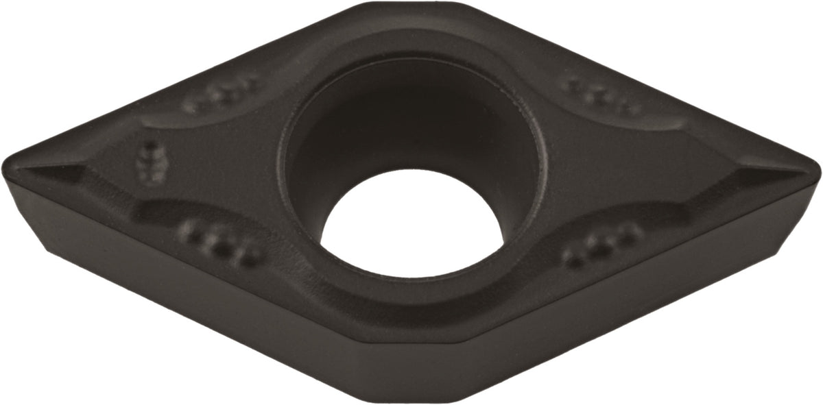 TECWERK Wendeschneidplatte DCMT070202-F PMK30 für Schlichtbearbeitung, 10er-Pack