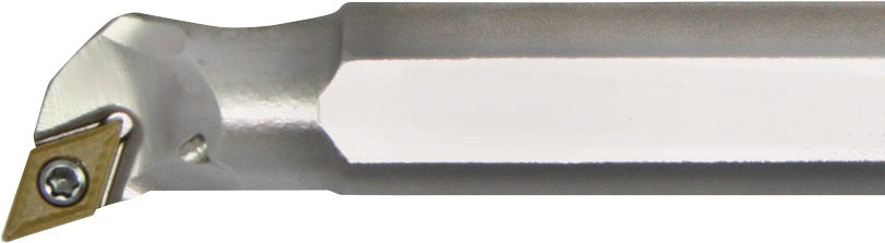 TECWERK Bohrstange A12K-SDQCR 07 mit Innenkühlung, rechts, vernickelt