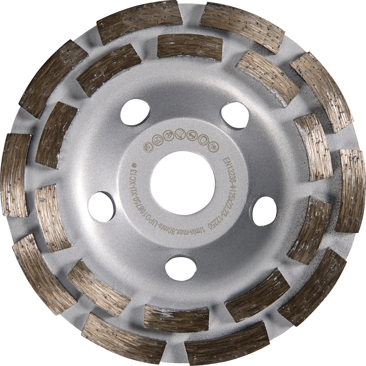 TECWERK Diamantschleiftopf Universal 115 mm für Beton, Putz, Estrich und Fliesenkleber