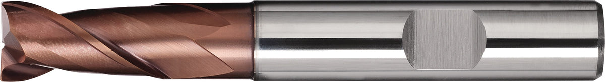 TECWERK Bohrnutenfräser DIN 6527L Typ N VHM TiAlN 3 mm – Universalfräser für Stahl & NE-Metalle