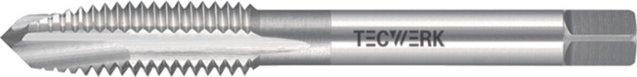 TECWERK Einschnittgewindebohrer DIN 352 Form B M3x0,5 mm HSS-Co ISO2 (6H) für Durchgangsgewinde