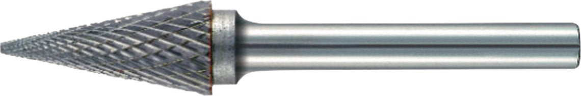 Frässtift SKM Ø 3 mm Hartmetall TECWERK – Kopflänge 12 mm, Kreuzverzahnung, Schaft-Ø 3 mm