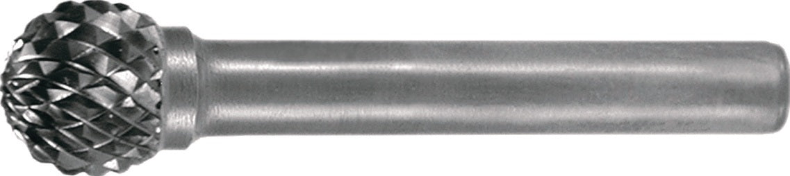 Frässtift KUD D.6mm Kopf-L.5mm Schaft-D.6mm HM Kreuzverzahnung TECWERK