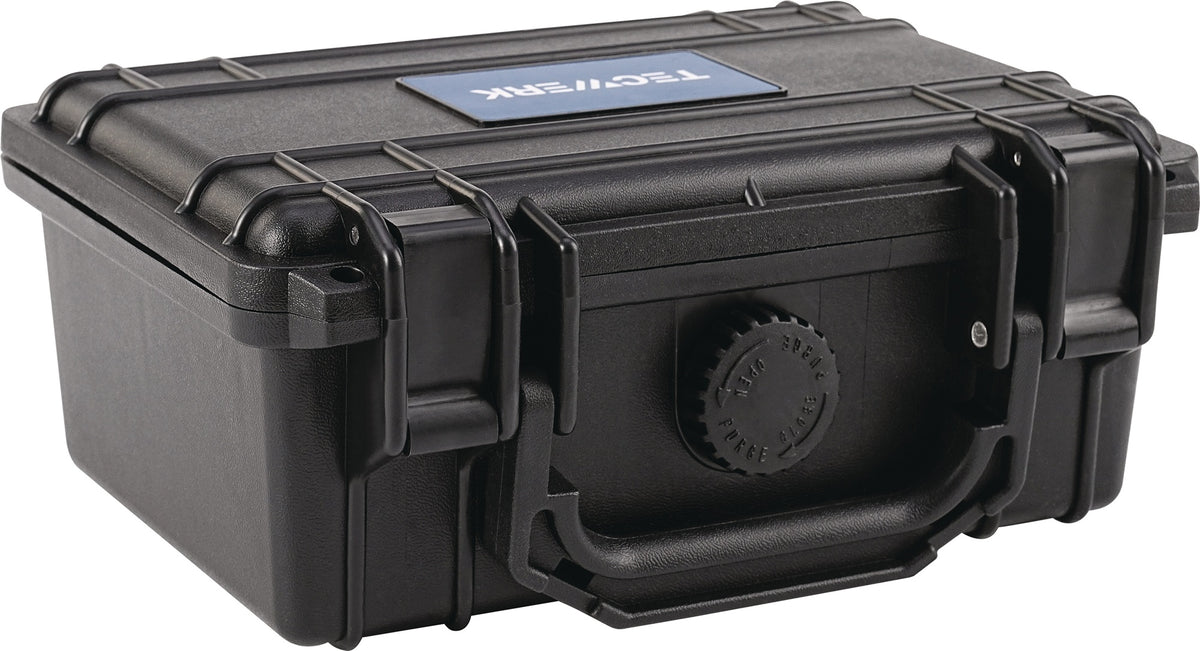 TECWERK Schutzkoffer B186xT123xH75mm – Luft- und wasserdichter Kunststoffkoffer mit Schaumeinlage