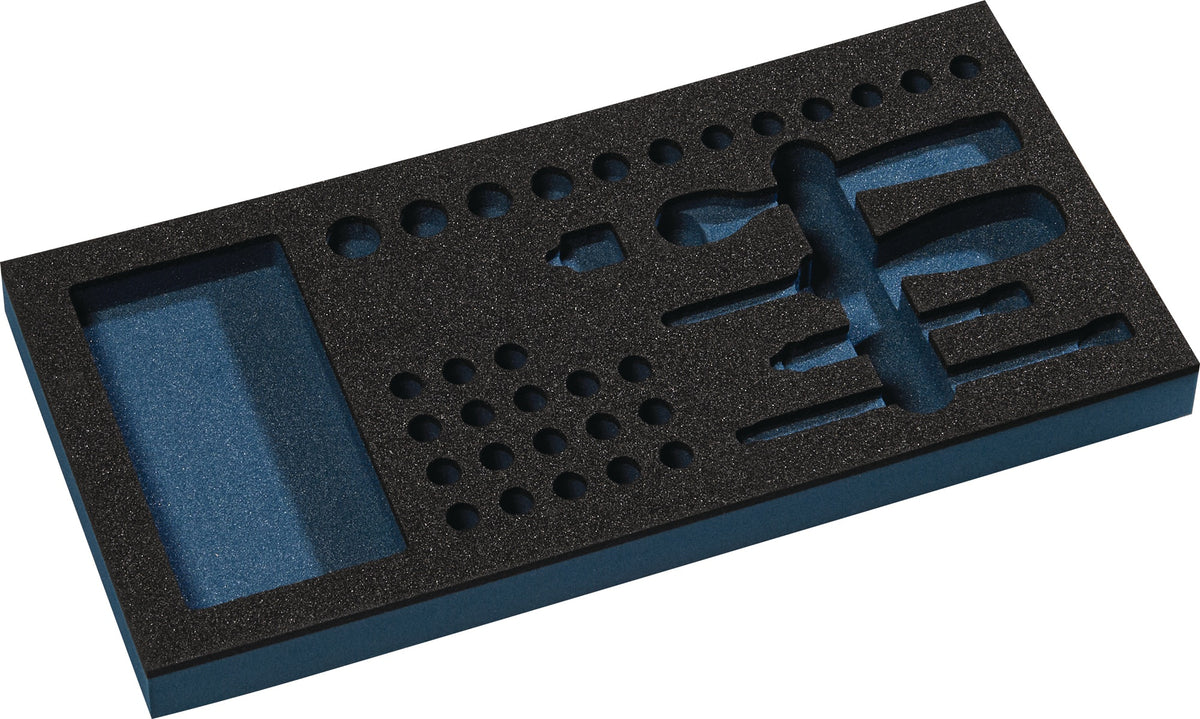 TECWERK Leereinlage 1/3-Modul für Steckschlüsselsatz 6,3 mm (1/4") – 36-teilig, LD45