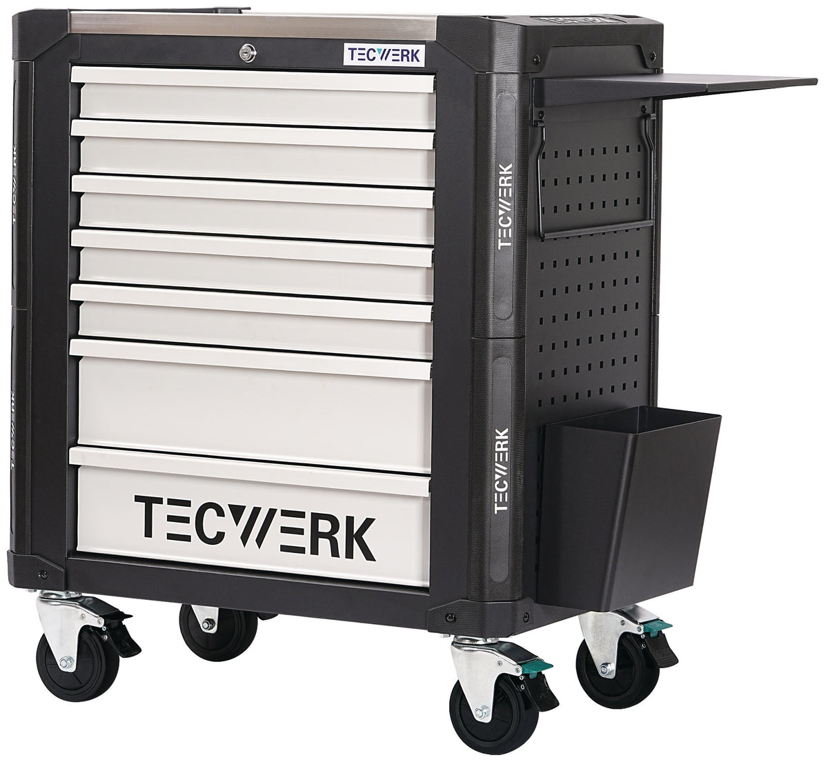 TECWERK Werkzeugwagen PROFI 2.0 mit 7 Schubladen, 650 kg, Stahlblech