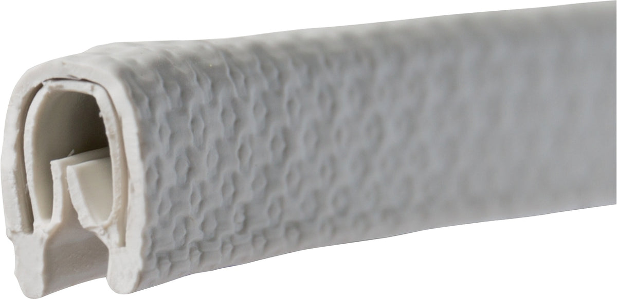 TECWERK Kantenschutz Klemmbereich 1-2 mm, 10 m x 6,5 mm x 9,5 mm, schwarz, PVC mit Metalleinlage
