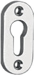 EDI Schlüsselrosette 3393/0000 Aluminium F1 oval PZ 8 mm für Rahmentüren