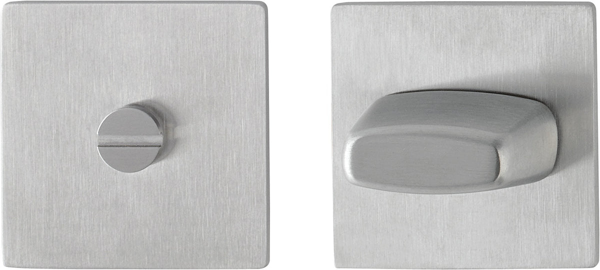 HOPPE Schlüsselrosetten-Paar E848NS Edelstahl quadratisch 53 mm für Innentüren