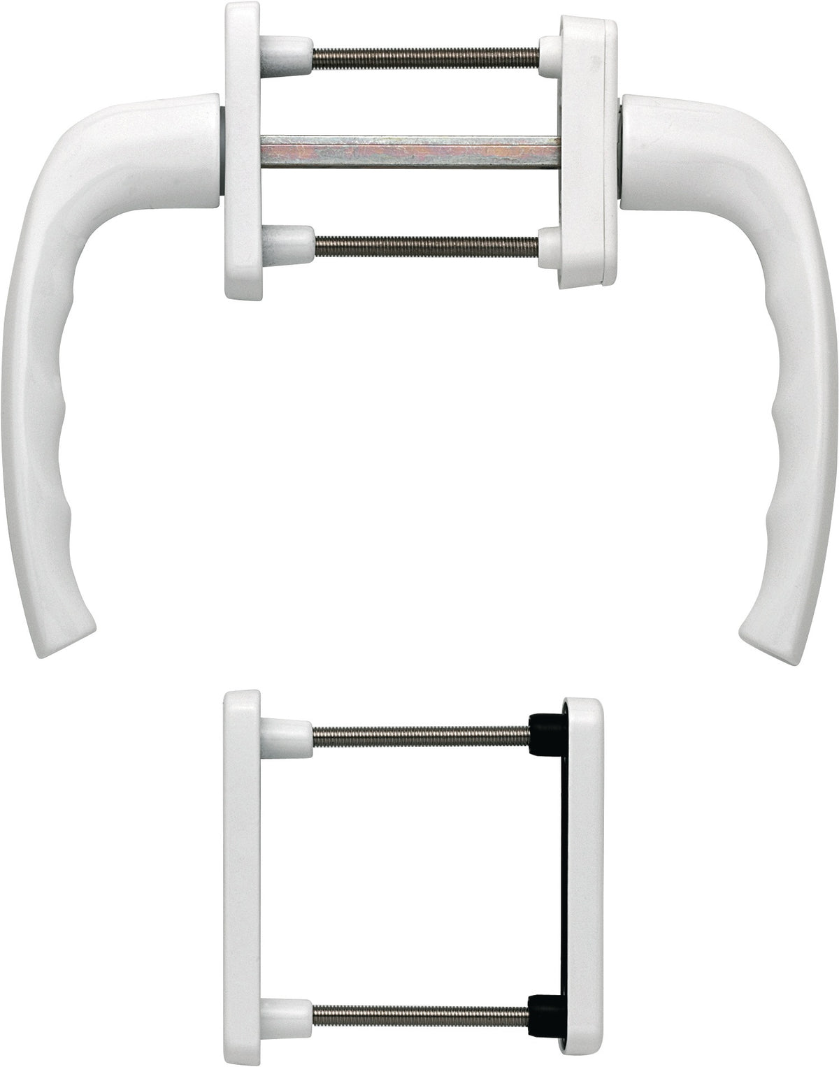 HOPPE Balkongarnitur New York 0810/961N Aluminium F1 für Türstärke 63-73 mm