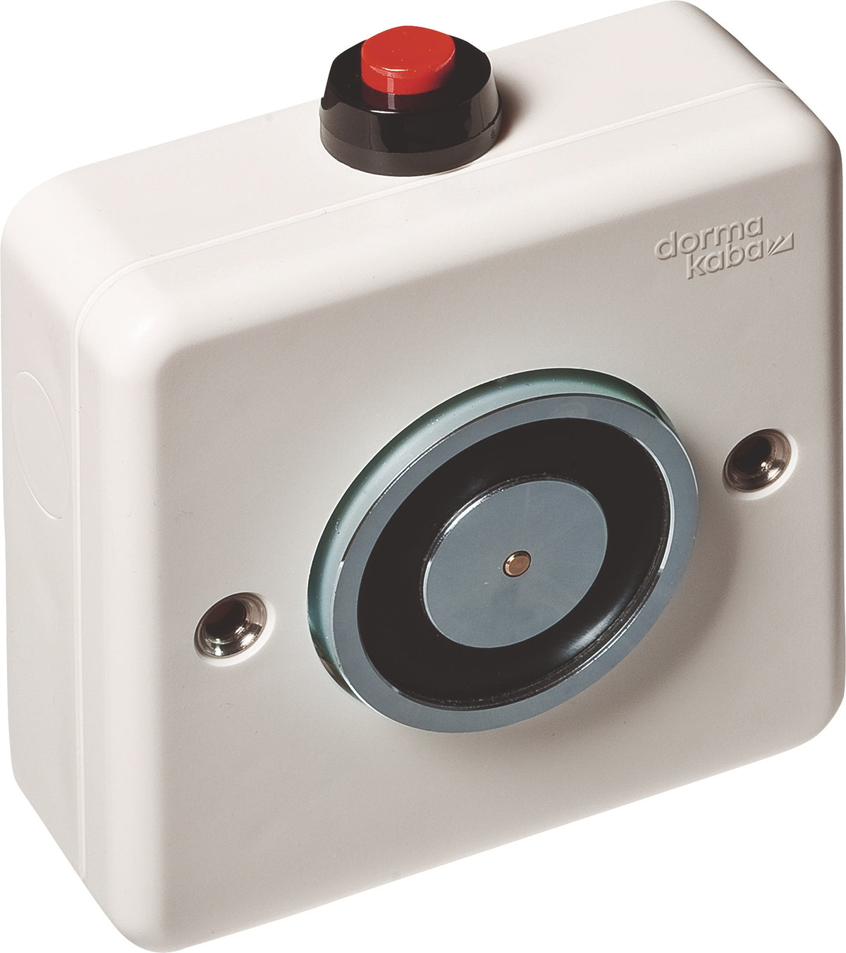dormakaba Elektromagnet EM 500 A 24V AC/DC – Edelstahl-Design für Aufputz-Wandmontage