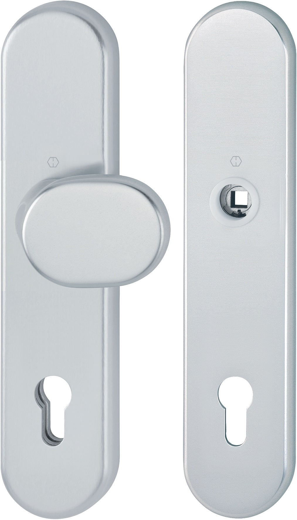 HOPPE Schutzgarnitur 86G/3331/3310 Aluminium F1 für 67-77 mm Türen, ES1 (SK2)