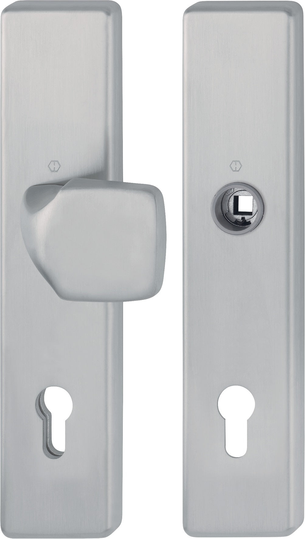 HOPPE Schutzgarnitur E61G/2221/2210 Edelstahl F69 für 67-77 mm Türen, ES1 (SK2)