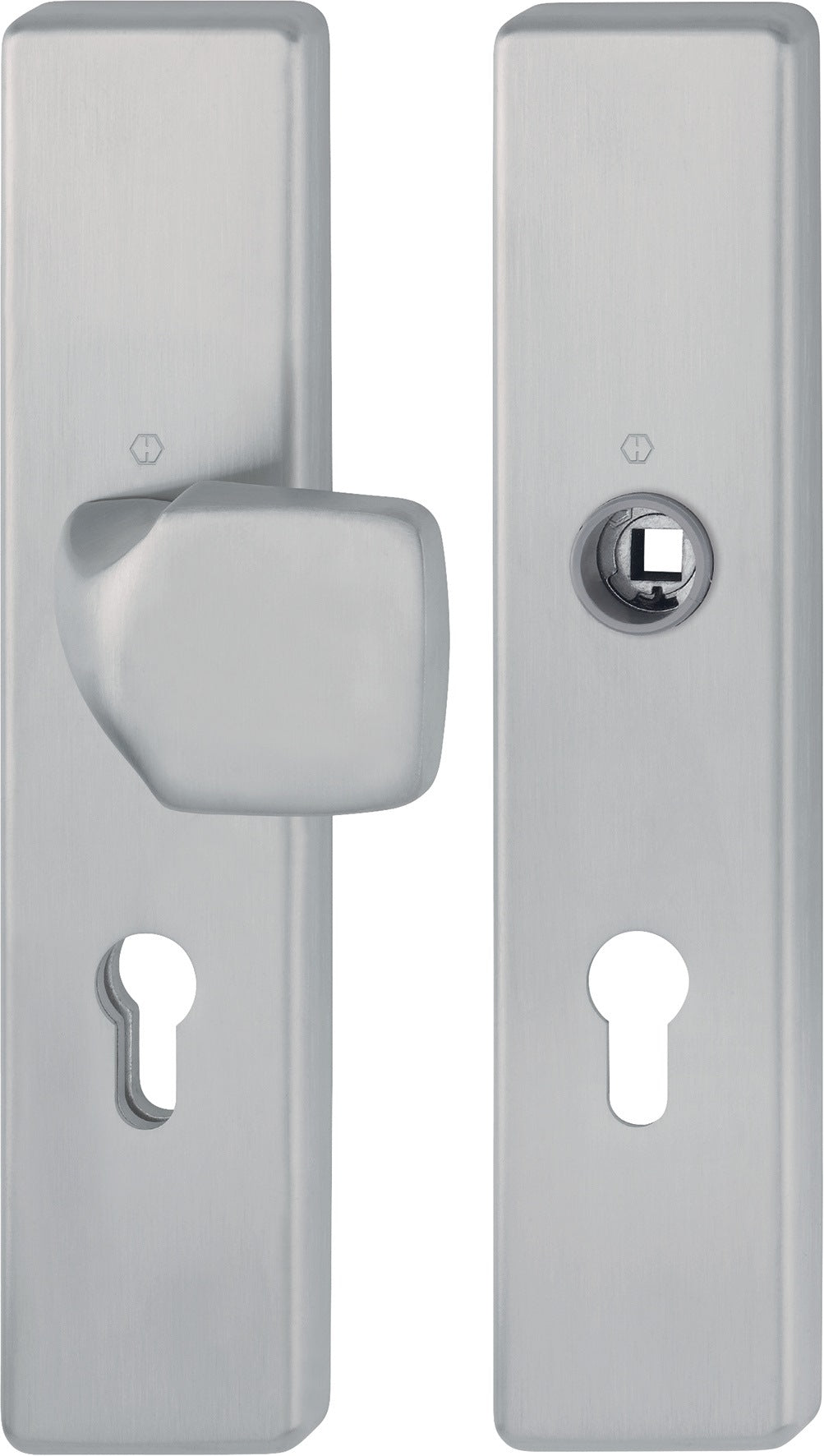 HOPPE Schutzgarnitur E61G/2221/2210 Edelstahl F69 für 67-77 mm Türen, ES1 (SK2)