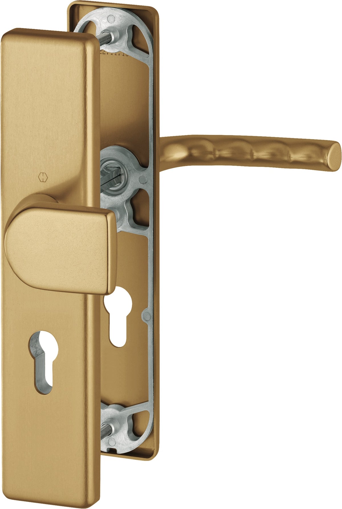 HOPPE Schutzgarnitur Birmingham Aluminium F1 72 mm für Türstärke 37-42 mm