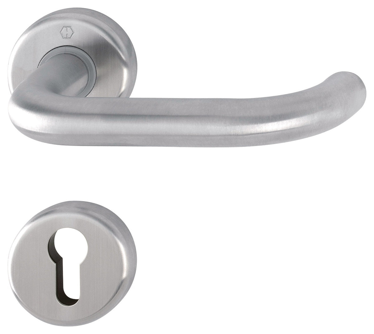 HOPPE Rosettengarnitur Baden E1388Z/17KV/17KVS Edelstahl F69 für Türstärke 37-42 mm