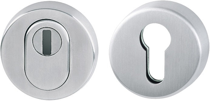 HOPPE Schutzrosettenpaar E42ZNSB/42HS Edelstahl F69 rund 15 mm für Außentüren
