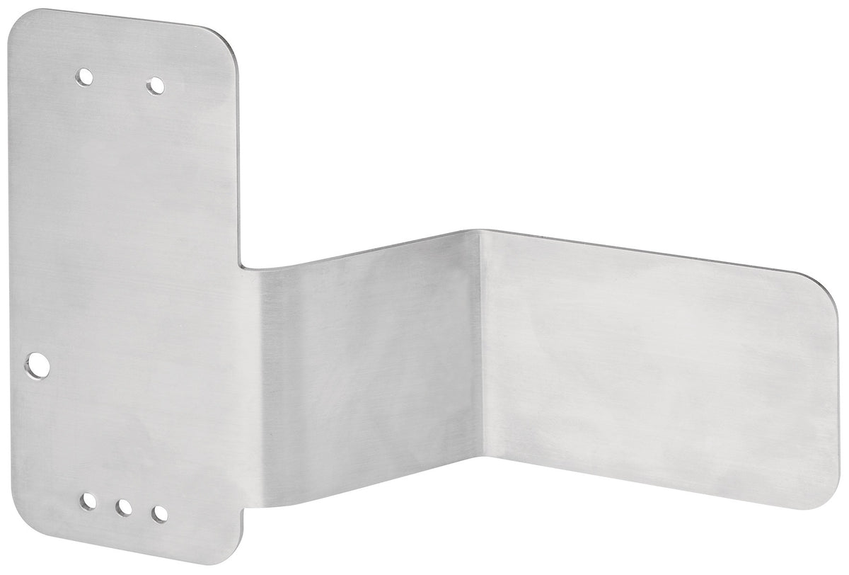 DENI Abdeckung für verdeckte Montage L125xB180mm – Edelstahl für Panikstange links