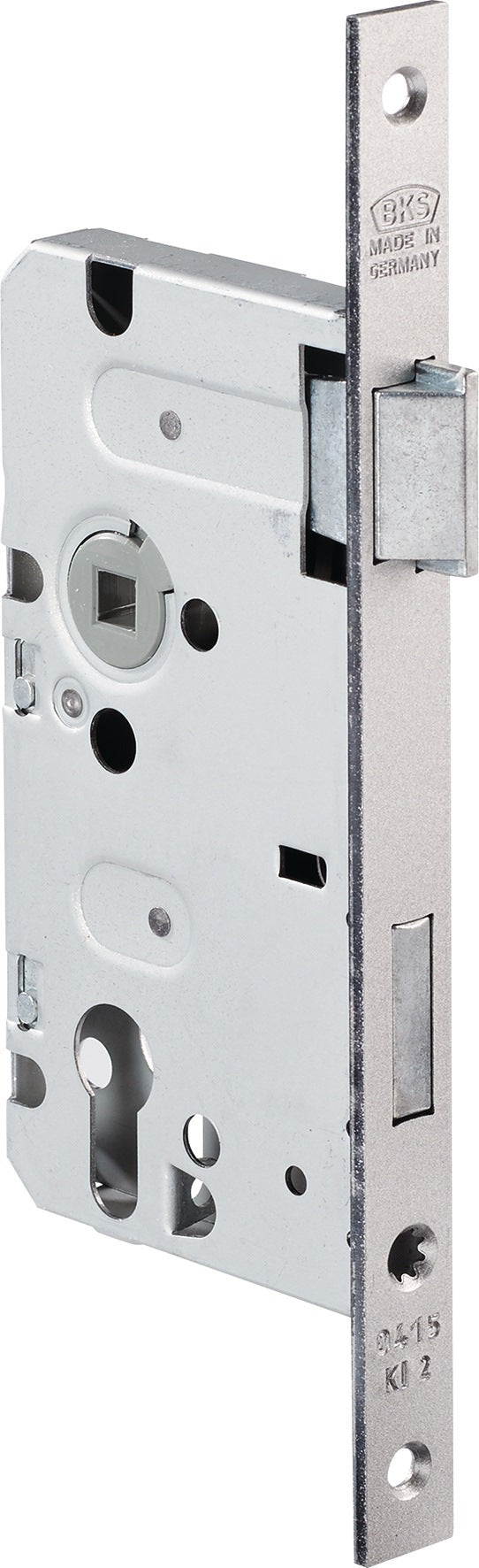 BKS Zimmertür-Einsteckschloss 0415 Klasse 2, PZW, DIN links, 55/72/8 mm, silber