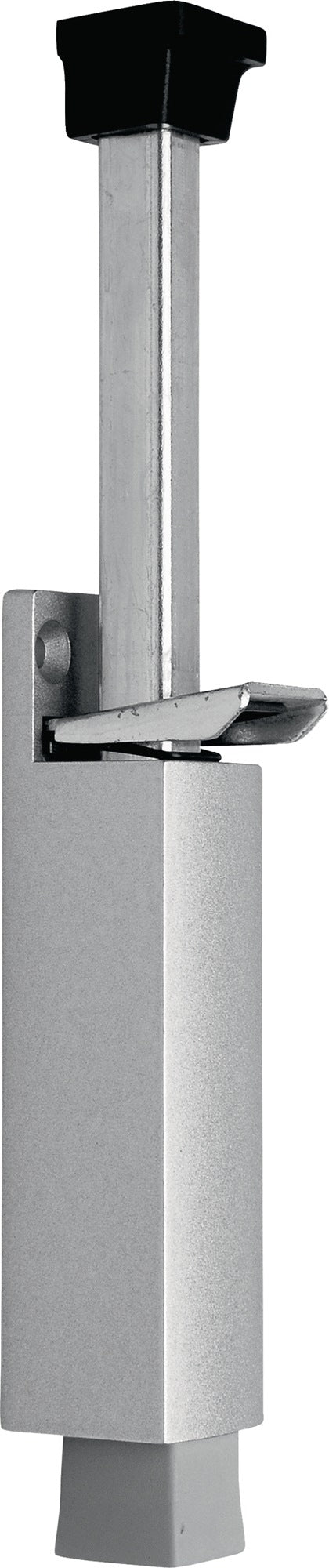 DENI Türfeststeller 3837 0060 22 Zinkdruckguss silber lackiert Hubhöhe 60 mm Türmontage