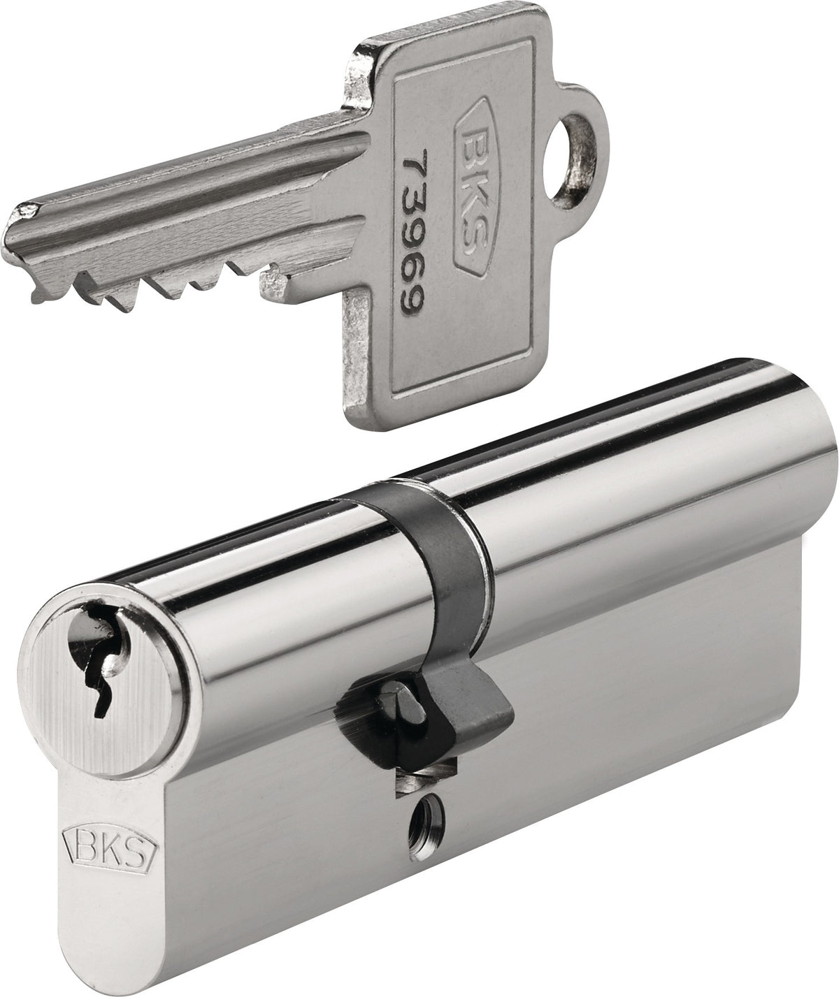 BKS Profildoppelzylinder PZ 8812 31/60 mm mit Not- und Gefahrenfunktion, vernickelt, 3 Schlüssel