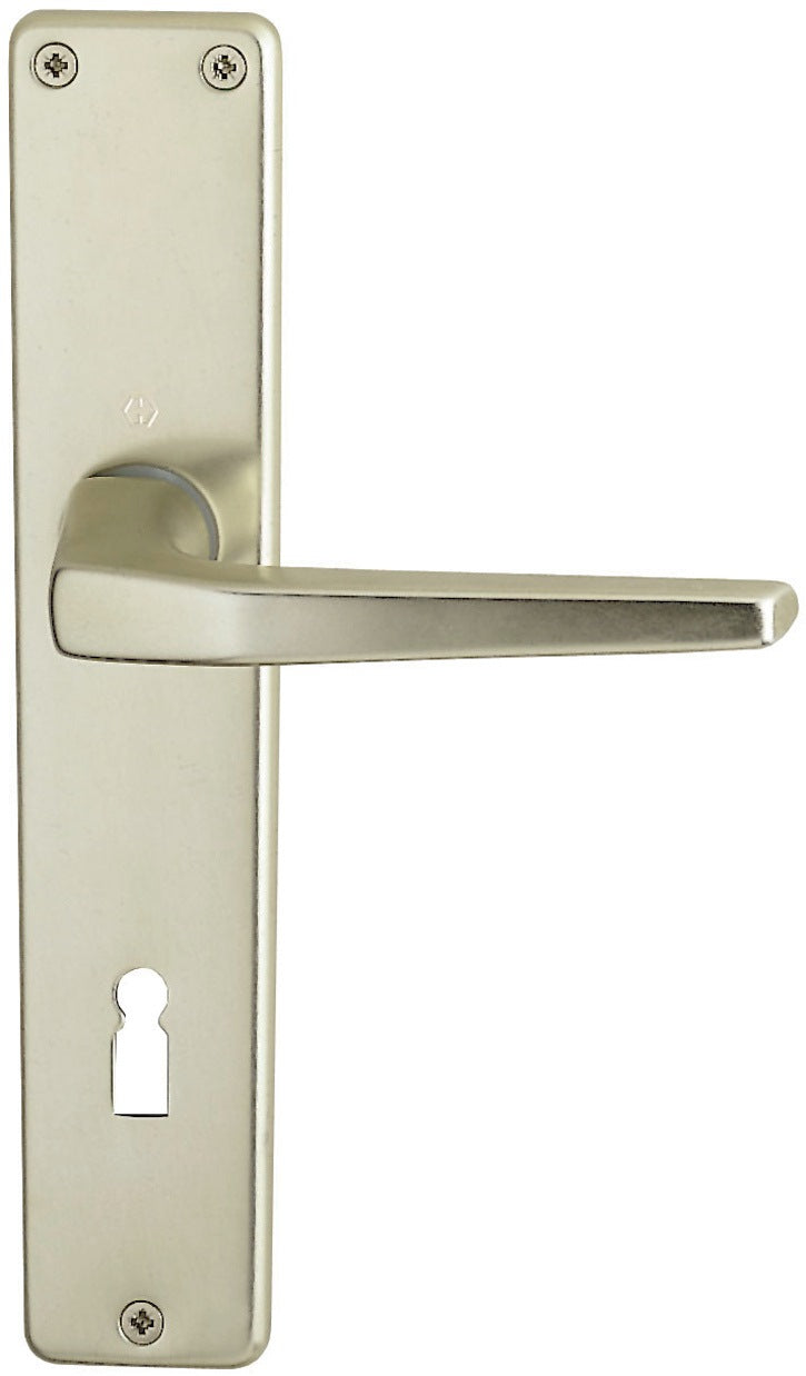 HOPPE Türdrückerpaar Frankfurt 117L Aluminium F2 ohne Rosetten Vierkant 8 mm