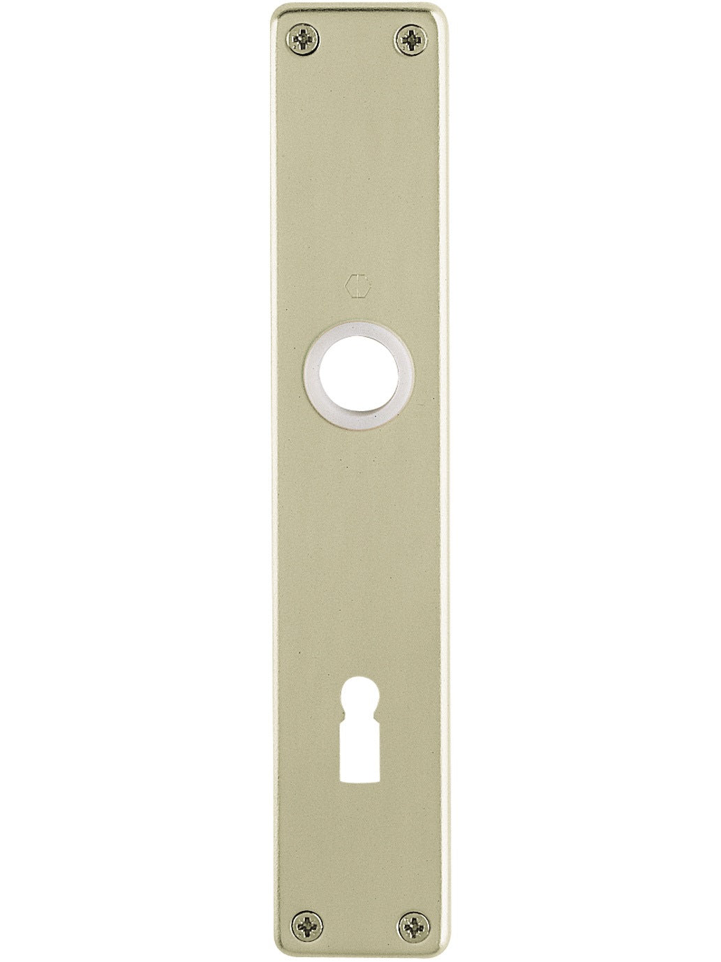HOPPE Langschildpaar 202SP F2/neusilberfarbig, 72 mm Entfernung, Aluminium, sichtbare Verschraubung