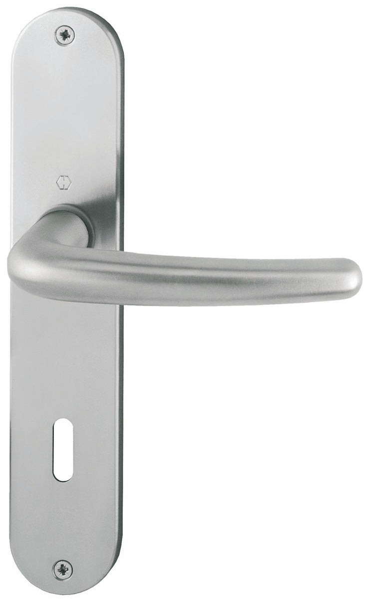 HOPPE Langschildgarnitur Denver E1310Z/302 Edelstahl F69 DIN L/R für Innentüren