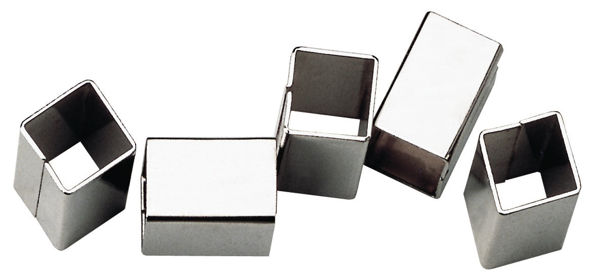 EDI Ausgleichshülse Metall für Vierkantstift 8 auf 9 mm, 30 mm Länge