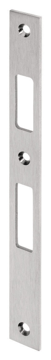 WILKA Flachschließblech für Rohrrahmentüren Edelstahl matt gebürstet 24 x 243 mm