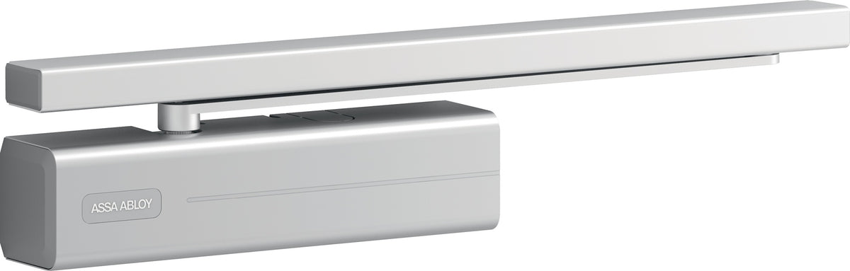 ASSA ABLOY Gleitschienentürschließer-Set DC 500 / G 195, silber, EN 1-4, Normalausführung