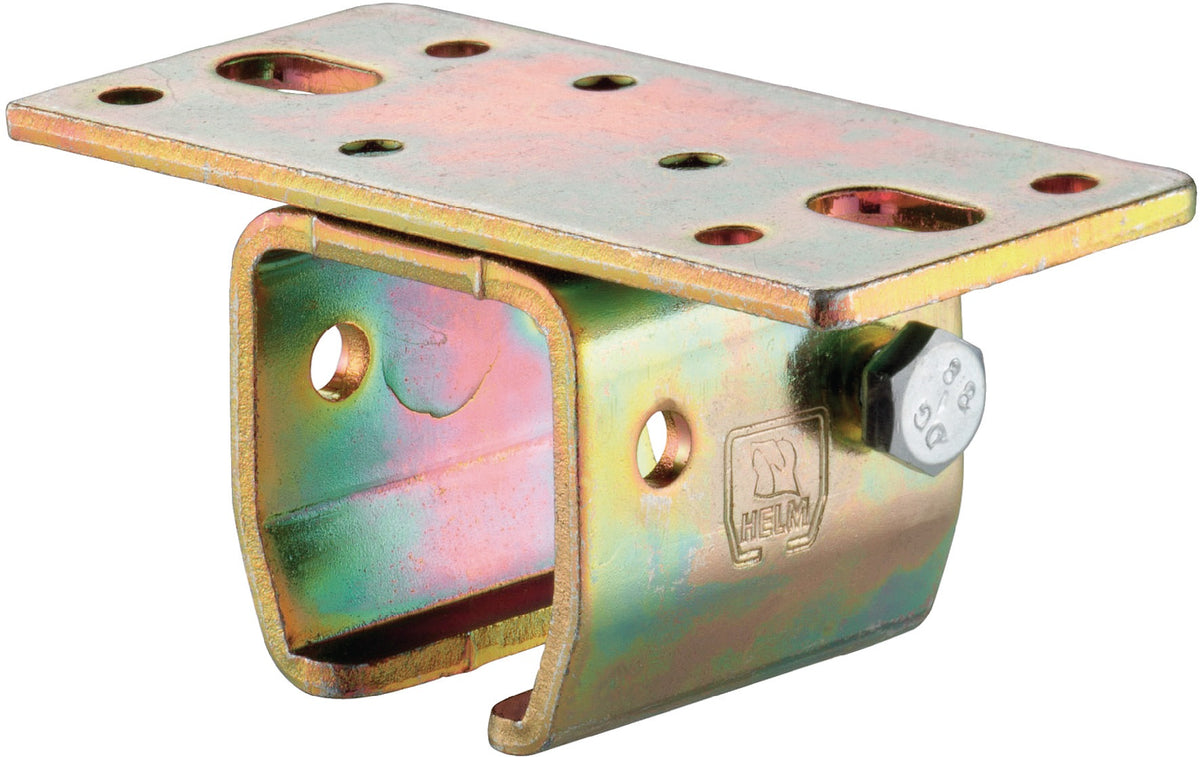 HELM Deckenmuffe 102 für Profil 100 – verzinkt, gelb, Deckenmontage