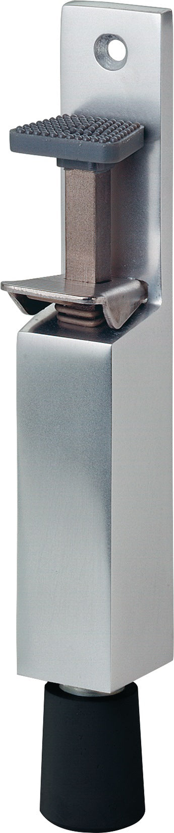 KWS Türfeststeller 1081.02 Aluminium silberfarbig lackiert – Türmontage, Hubhöhe 30 mm, für Türen bis 40 kg