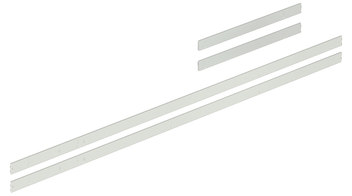 Montageplatten-Set für Gleitschiene GSR XEA von DORMAKABA – silber, Bandseite