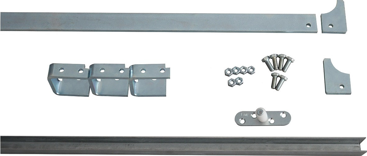 HBS-BETZ Laufschienen-Set 80785 für Schiebetore – 30x5 mm, verzinkt, 1880 mm
