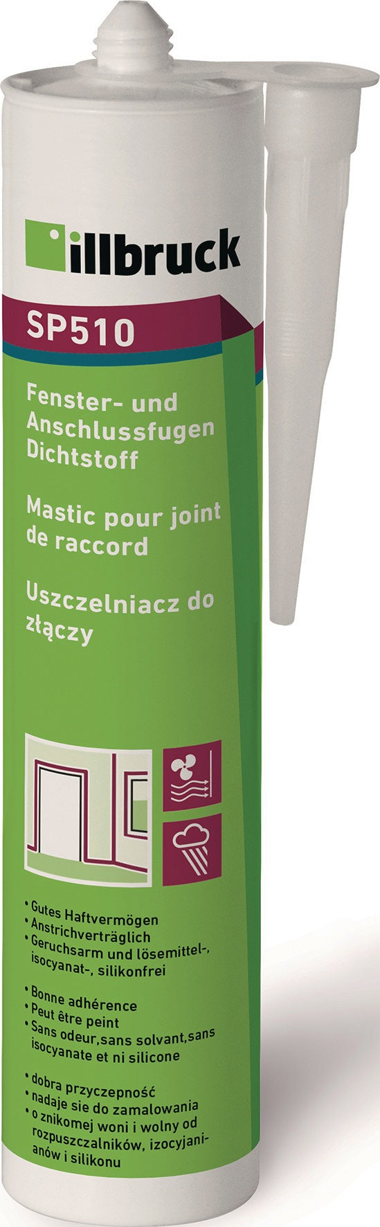 ILLBRUCK SP510 Fenster- und Anschlussfugen Dichtstoff weiß 310 ml Kartusche