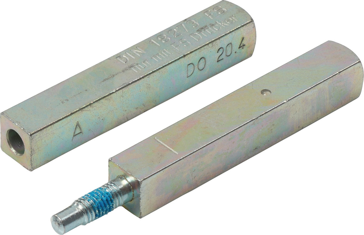 OGRO Panik-Stift 120 FS SECURE Vierkant 9 mm geteilter Vollstift für Fluchttüren