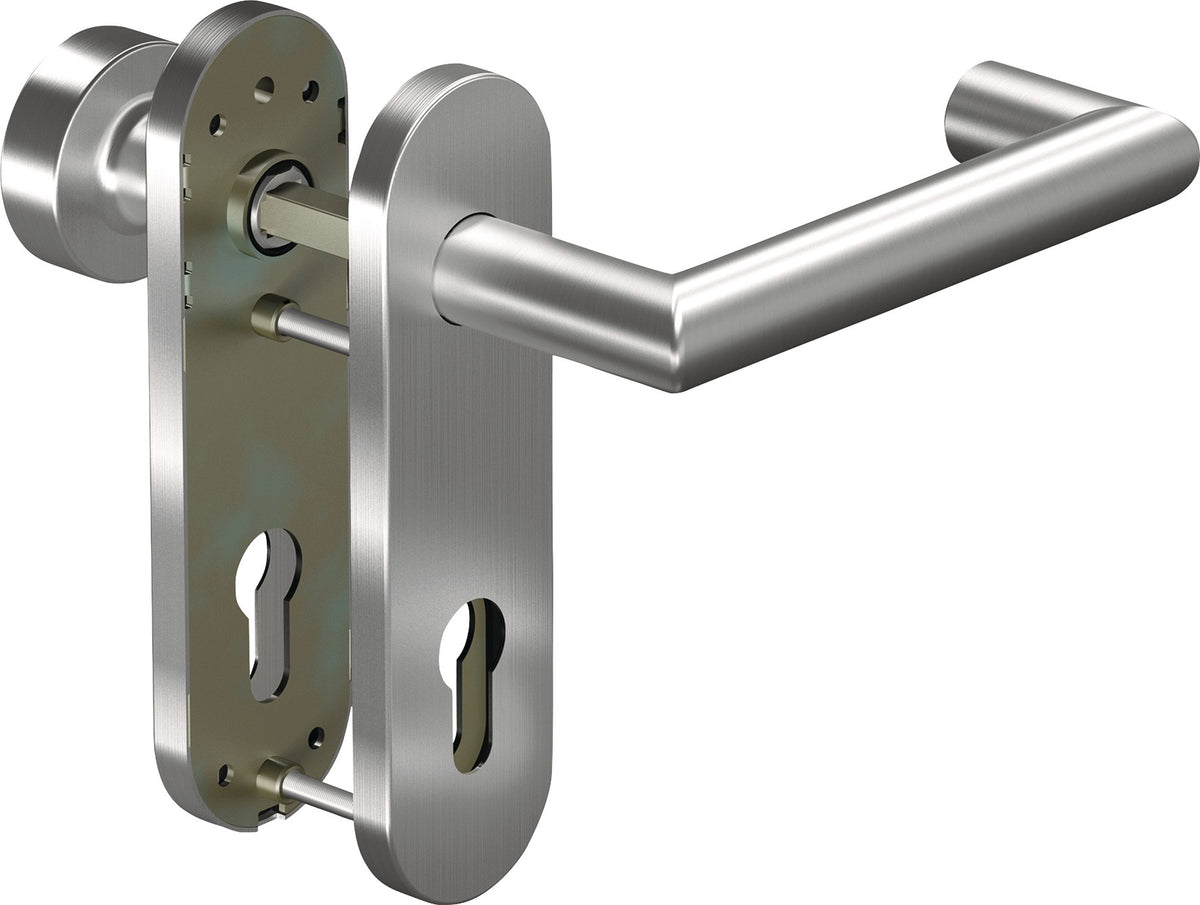 OGRO Feuerschutzgarnitur CORE+8907/7051K Aluminium DIN L/R für Türstärke 38-63 mm