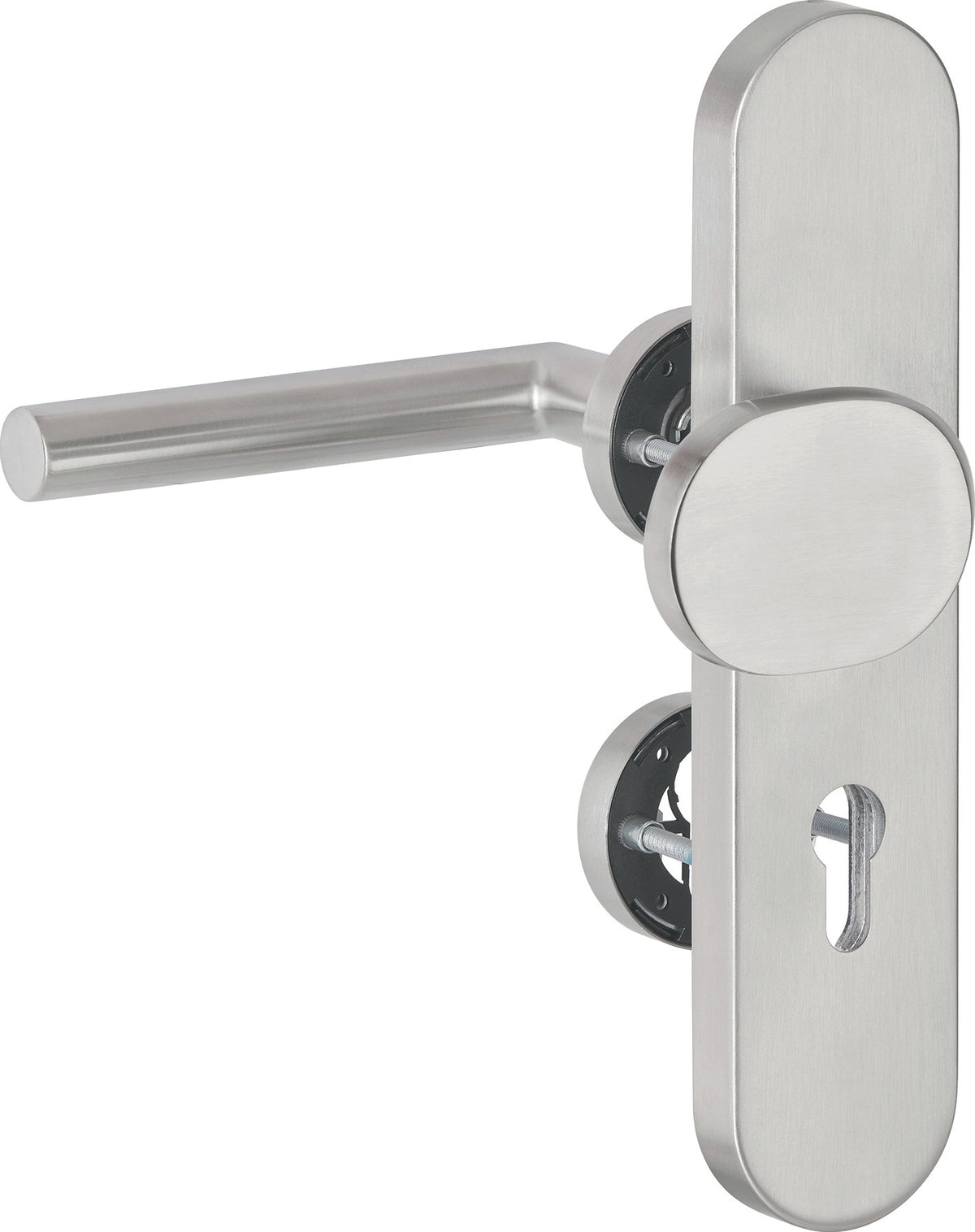 HERMAT Kombi-Schutzgarnitur 1802.ROS/2089.PZS/3128 Edelstahl 72 mm für Türstärke 36-53 mm